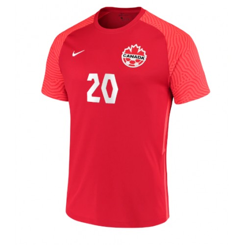 Canada Jonathan David #20 Replika Hjemmebanetrøje VM 2022 Kortærmet